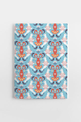 Alice in Wonderland notebooks set designed by Chiara Aliotta.