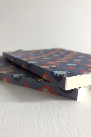 Detail of the binding. The Queen's Croquet Ground Blank Artbook designed by Chiara Aliotta.