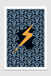 Zeus' Thunderbolt: limited edition print designed by Chiara Aliotta