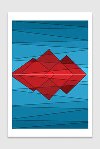Temples: limited edition print designed by Spiros Baras.